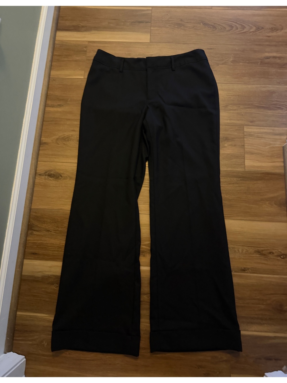 Banana Republic wool blend Ryan fit trousers size 14. Black